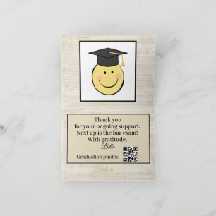 Law School Paralegal Graduation Announcement Photo