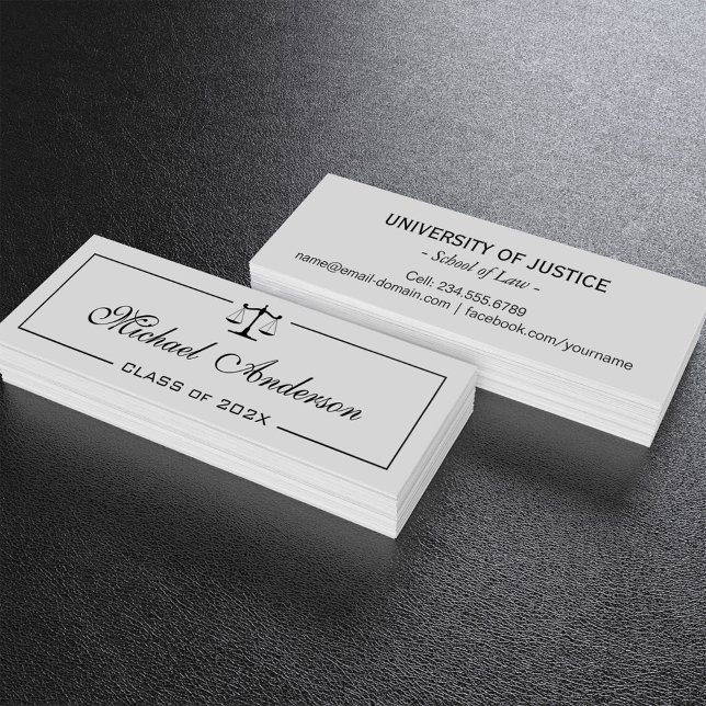 Law School Student Name Card Insert Card (Creator Uploaded)