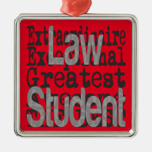 Law Student Extraordinaire Metal Tree Decoration