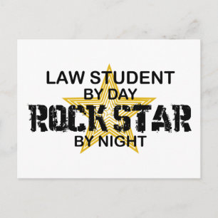 Law Student Rock Star Postcard