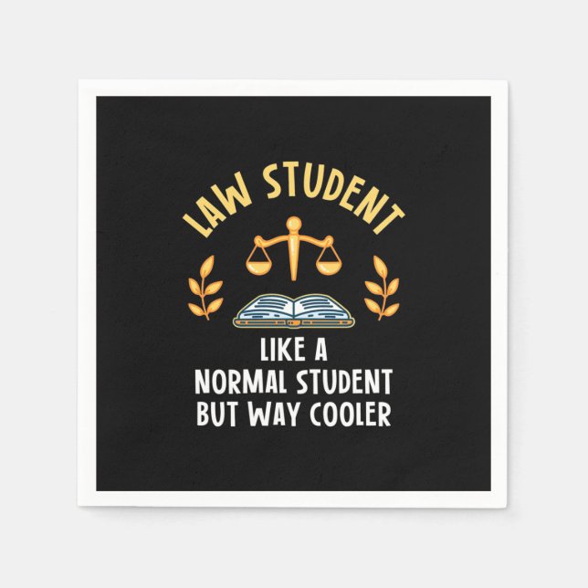 Law Students Are Cooler Napkin (Front)