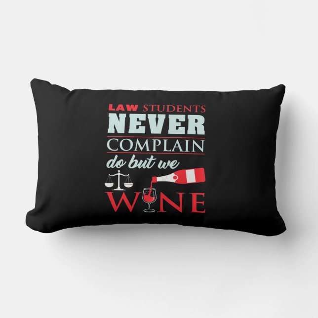 Law Students Never Complain Lumbar Cushion (Front)
