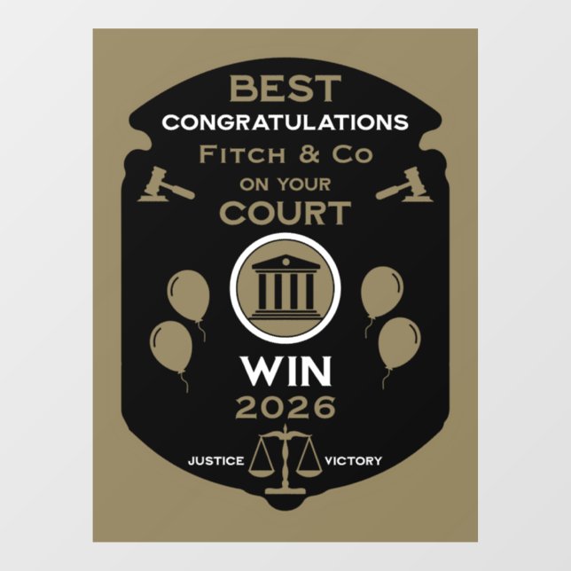 Law Victory Celebration Gift (Sheet)