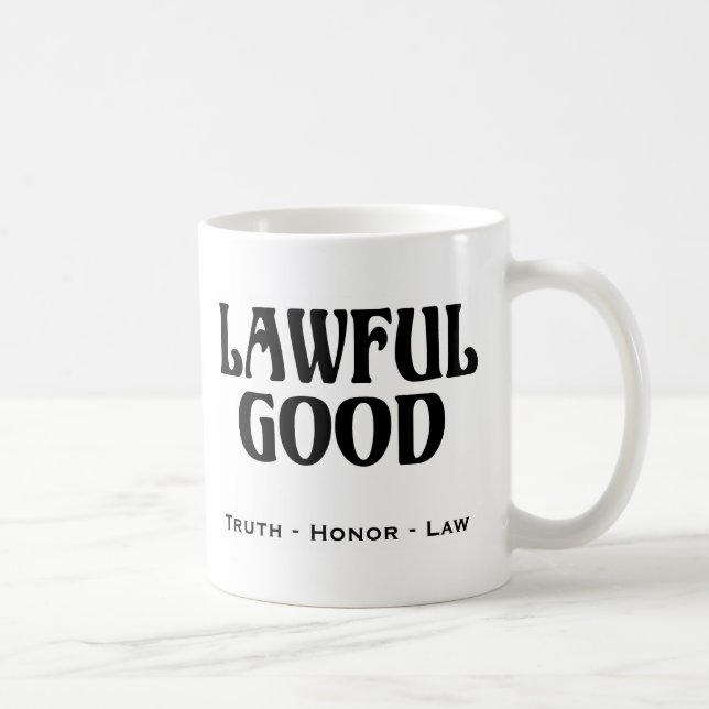 "Lawful Good" Coffee Mug (Right)