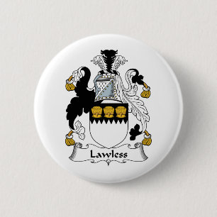 Lawless Family Crest 6 Cm Round Badge