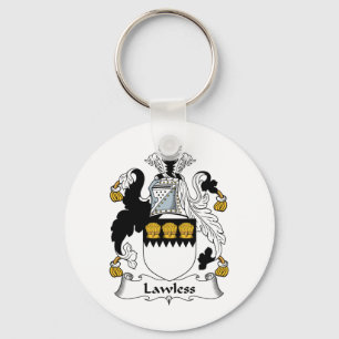 Lawless Family Crest Key Ring