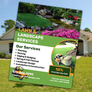 Lawn and Landscape Services Flyer