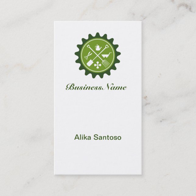 Lawn and Tree Care Business Card (Front)