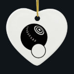 LAWN BOWL CERAMIC TREE DECORATION<br><div class="desc">Bowlers will like showing off their love of the sport.</div>