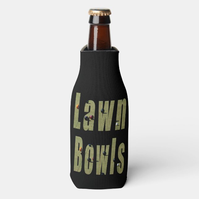 Lawn Bowl Dimensional Logo, Bottle Cooler (Bottle Front)