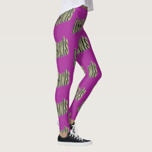Lawn Bowl Dimensional Logo, Leggings