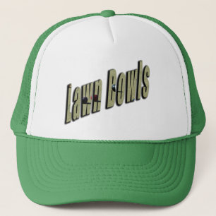Lawn Bowl Dimensional Logo, Trucker Hat