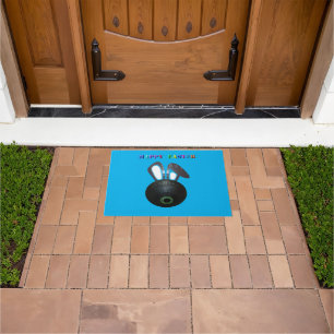 Lawn Bowl Easter Bunny, Door Mat