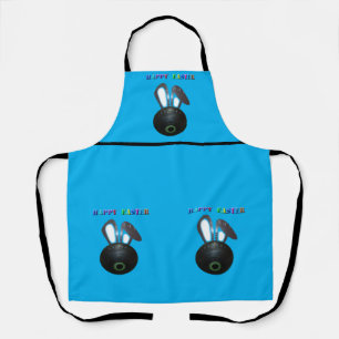 Lawn Bowl Easter Bunny, Full Print Apron