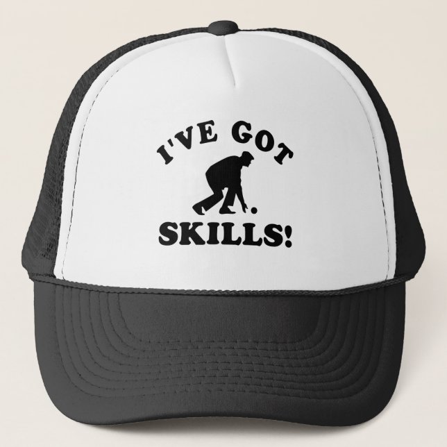 lawn bowl Vector Designs Trucker Hat (Front)