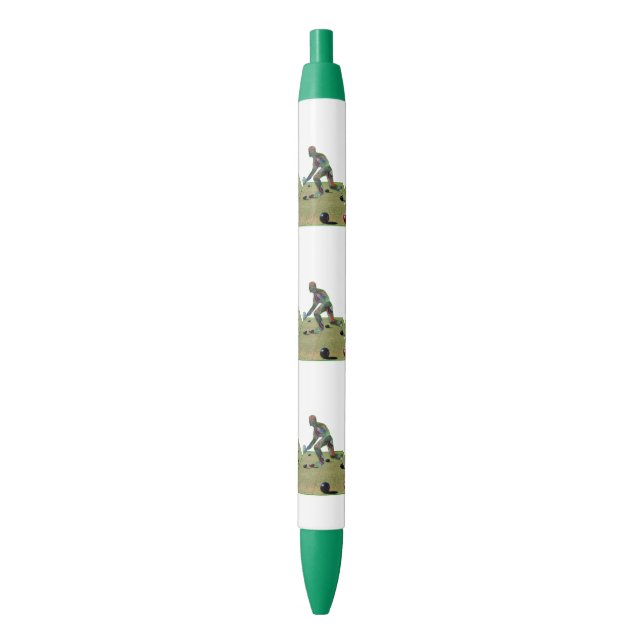 Lawn Bowler Bowling,  Pen (Front Vertical)