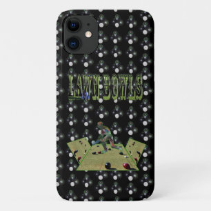 Lawn Bowler On Black Lawn Bowls, iPhone 11 Case