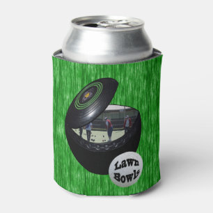 Lawn Bowlers In A Lawn Bowl,   Can Cooler