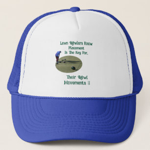 Lawn Bowlers Know Placement Is Key For Bowls, Trucker Hat