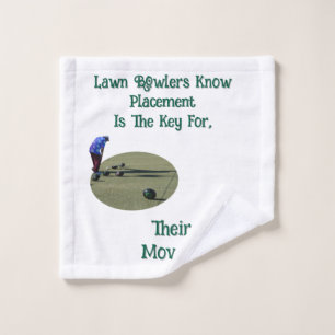Lawn Bowlers Know Placement Is Key For Bowls, Wash Cloth