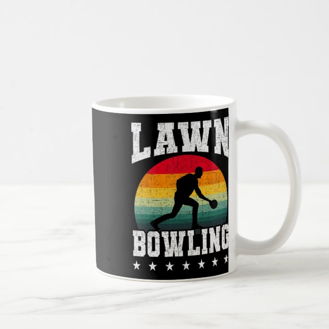 Lawn Bowling Bowler  Coffee Mug (Right)
