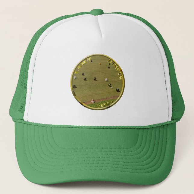 Lawn Bowls 2023 Gold Coin, Truckers Hat (Front)