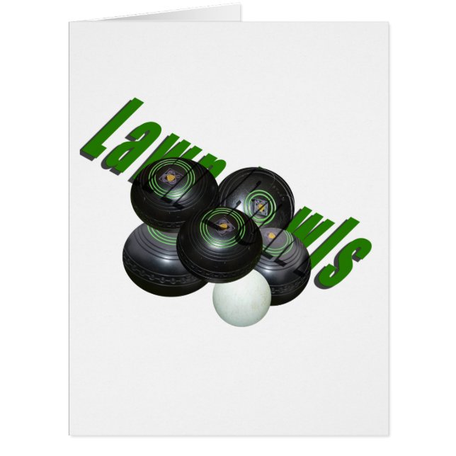Lawn Bowls And Logo, (Front)