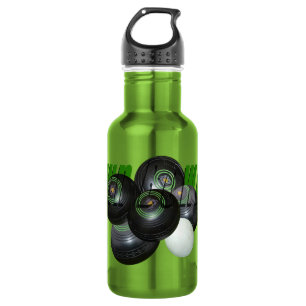Lawn Bowls And Logo, 532 Ml Water Bottle