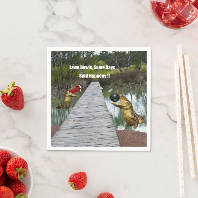 Lawn Bowls Australia Split Happens, Paper Napkins (Insitu)