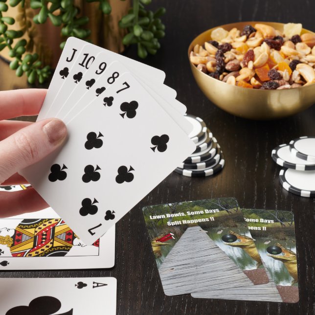 Lawn Bowls Australia Split Happens, Playing Cards (In Situ)