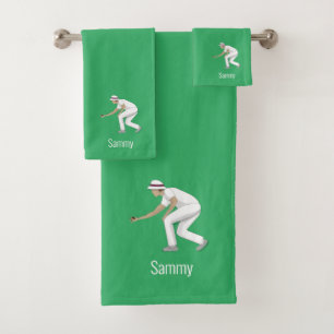 Lawn Bowls Bath Towel Set