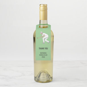 Lawn Bowls Bottle Tag
