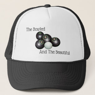 Lawn Bowls Bowled Beautiful Logo, Trucker Hat