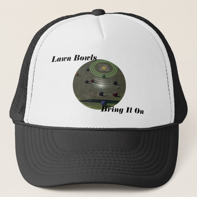 Lawn Bowls Bring It On, Trucker Hat (Front)