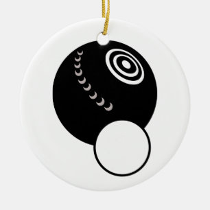 Lawn Bowls Ceramic Ornament