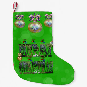 Lawn Bowls Christmas Design, Small Christmas Stocking