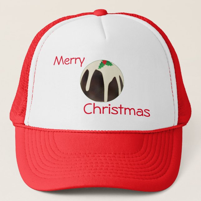 Lawn Bowls Christmas Pudding, Trucker Hat (Front)