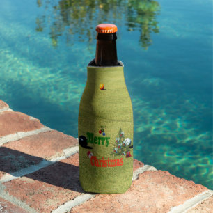 Lawn Bowls Christmas Style, Beer Bottle Cooler