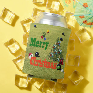 Lawn Bowls Christmas Style, Can Cooler
