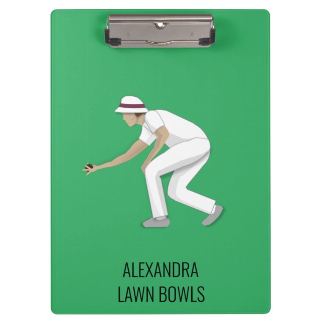 Lawn Bowls Clipboard (Front)