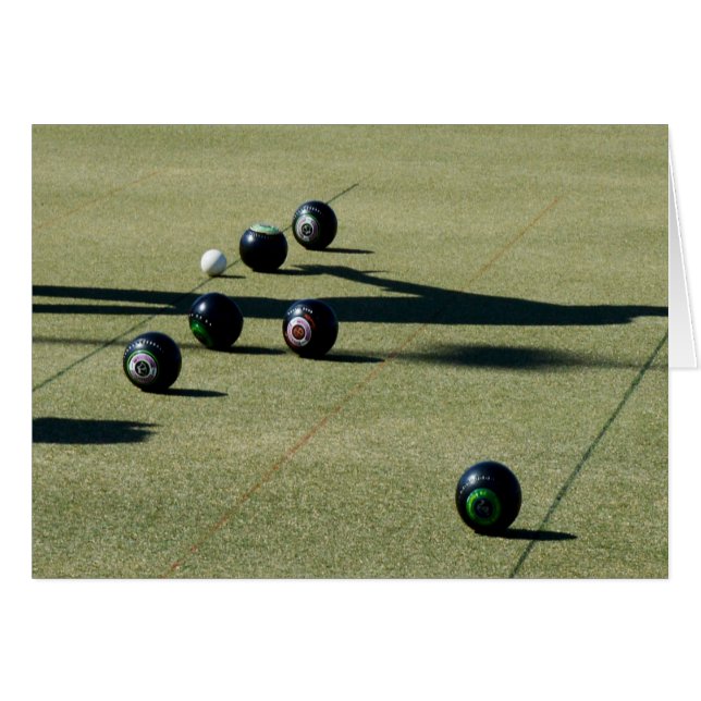 Lawn Bowls Close Call, (Front Horizontal)