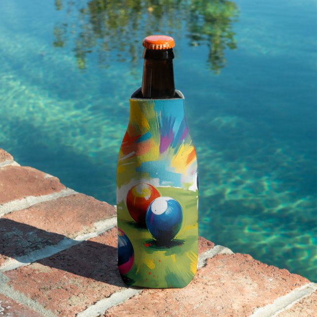Lawn Bowls Colour Splash,  Bottle Cooler (In Situ Pool)