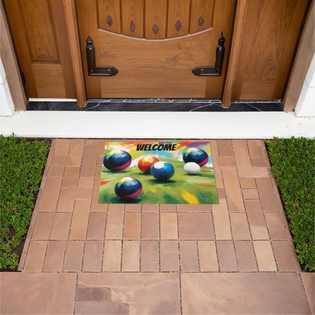 Lawn Bowls Colour Splash,  Doormat (Outdoor)