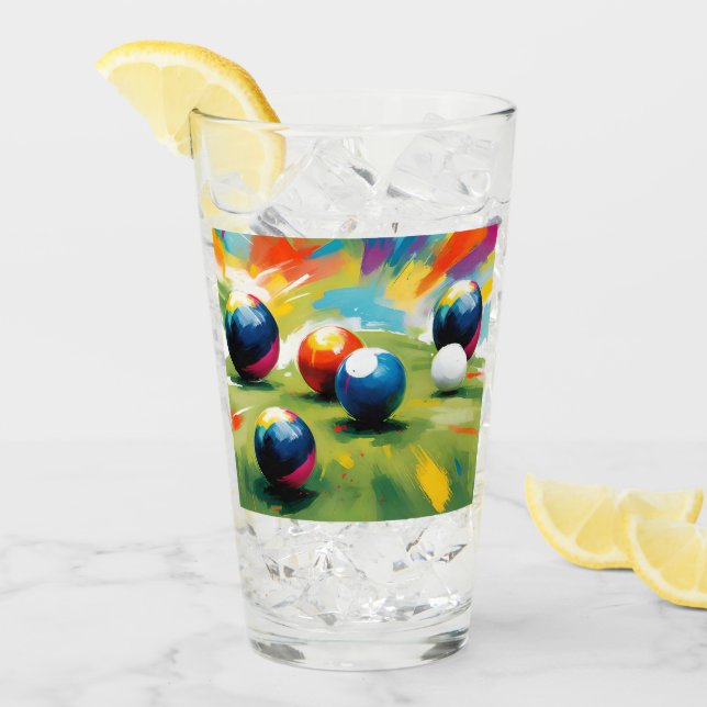Lawn Bowls Colour Splash,  Glass (Front Ice)