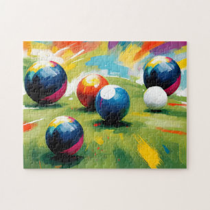 Lawn Bowls Colour Splash, Jigsaw Puzzle