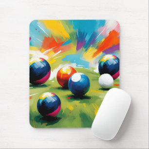 Lawn Bowls Colour Splash, Mouse Pad