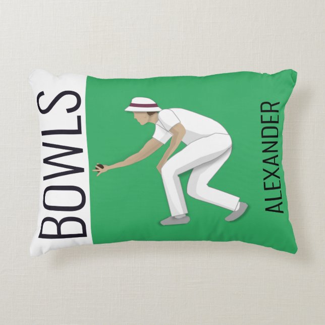 Lawn Bowls Decorative Cushion (Front)
