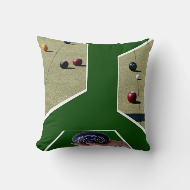 Lawn Bowls Dimensional Art, Cushion (Front)