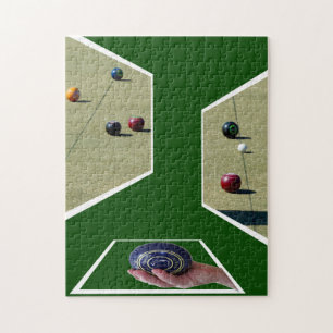 Lawn Bowls Dimensional Art, Jigsaw Puzzle