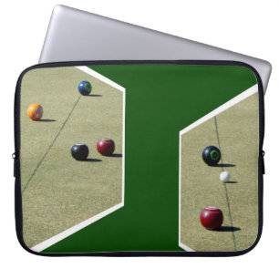Lawn Bowls Dimensional Art, Laptop Sleeve